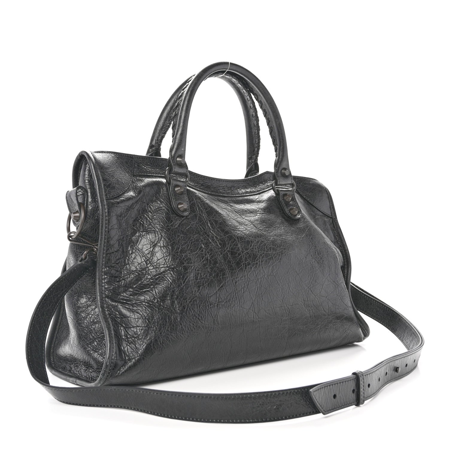 Balenciaga Arena Lambskin Classic Hardware Medium Le City Black 3 of 13