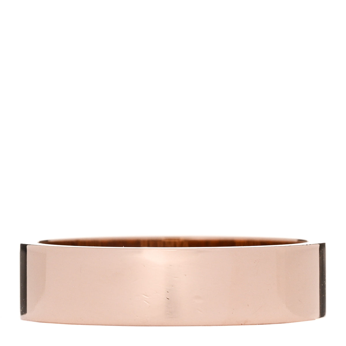 Hermes 18K Rose Gold Diamond PM Kelly Ring 55 7.25 3 of 5
