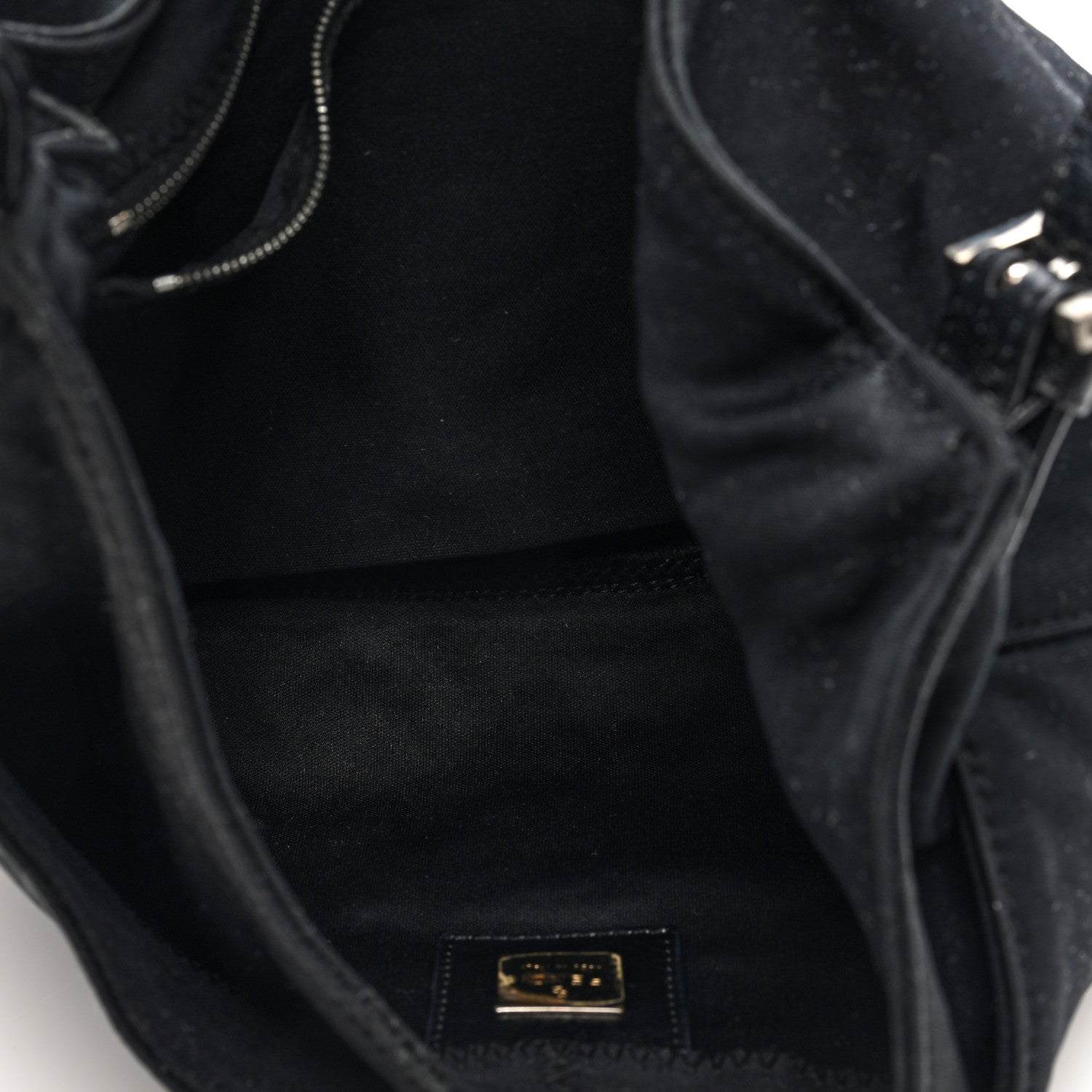 Fendi Neoprene Shoulder Bag Black 8 of 18