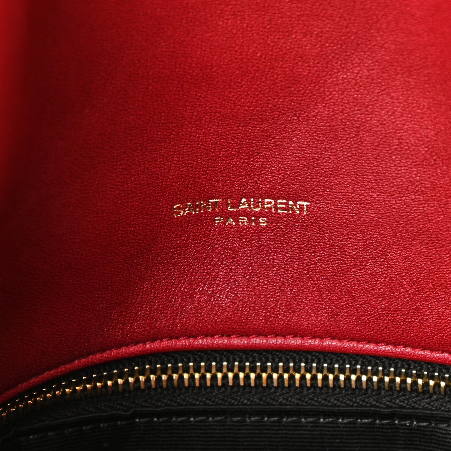 Lambskin Quilted Medium Loulou Puffer Monogram Chain Satchel Opyum Red