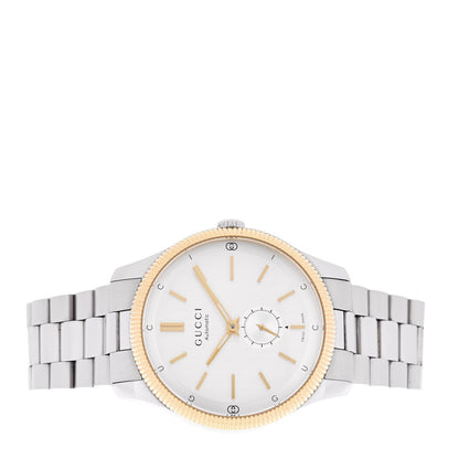 Gucci Stainless Steel 40mm G-Timeless Two Tone Automatic Watch Silver 2 of 5