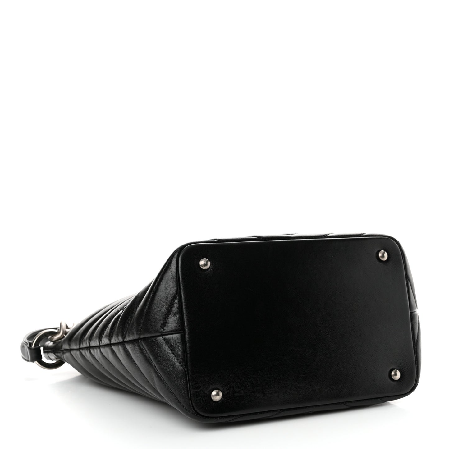 Aged Calfskin Quilted Mad About Quilting Small Hobo Black
