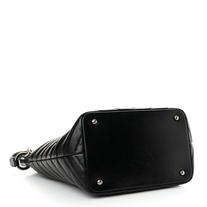 Chanel Aged Calfskin Quilted Mad About Quilting Small Hobo Black 4 of 13