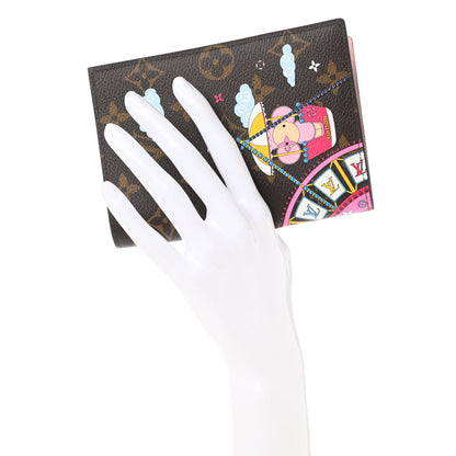 Louis Vuitton Monogram 2020 Christmas Animation Big Wheel Passport Cover Rose Ballerine 2 of 8