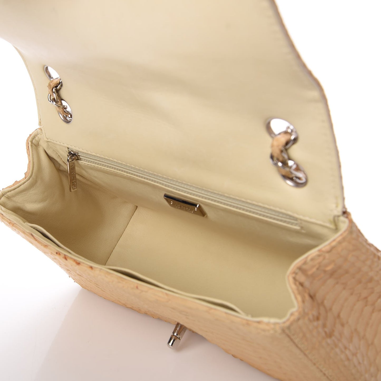 Python Medium Soho Tassel Flap Beige