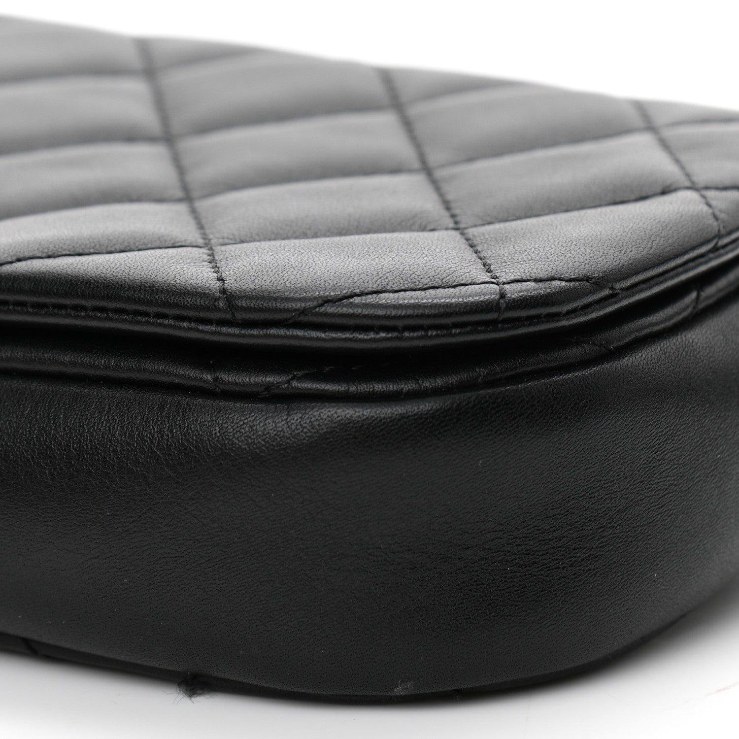 Chanel Calfskin Quilted Coco Mail Clutch With Chain Black 11 of 12