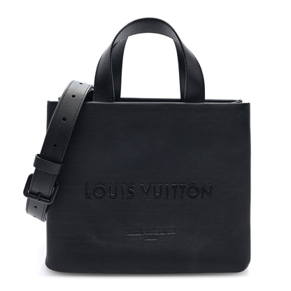 Louis Vuitton Calfskin Mini Shopper Tote  Black 1 of 8