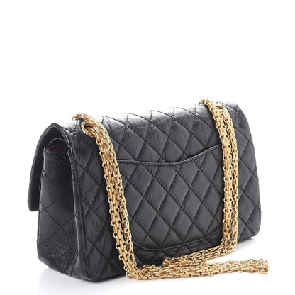 Chanel Aged Calfskin Lucky Charms 2.55 Reissue 225 Flap Black 4 of 11