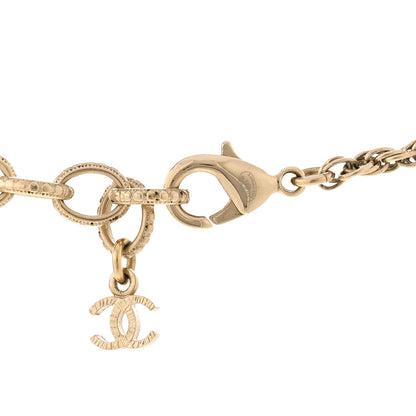 Chanel Pearl CC Round Pendant Necklace Gold 5 of 5