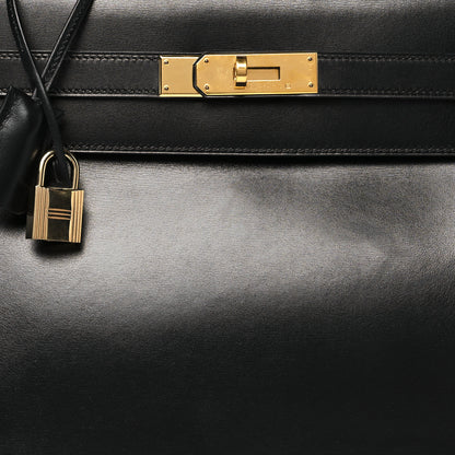 Hermes Box Kelly Retourne 32 Black Black 8 of 12