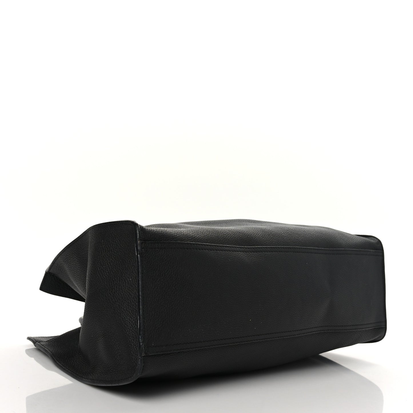Soft Calfskin Medium Jackie Top Handle Bag Black