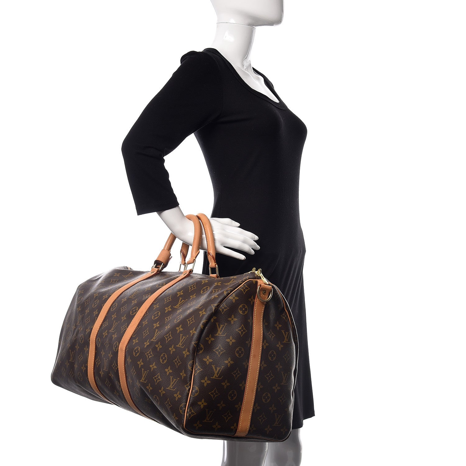 Louis Vuitton Monogram Keepall Bandouliere 55 3 of 16