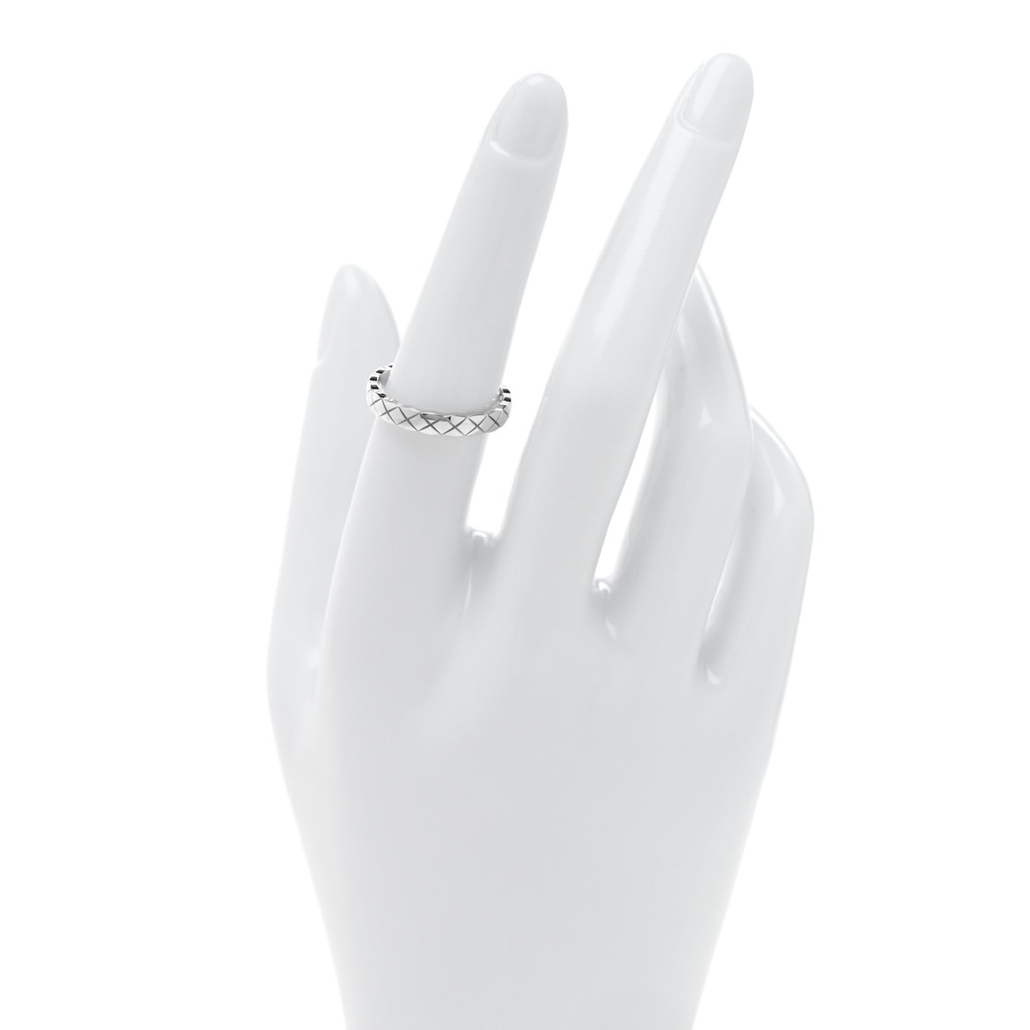 18K White Gold Mini Coco Crush Ring 54 7