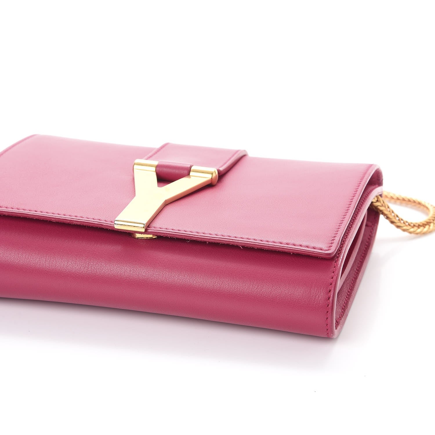 Saint Laurent Calfskin Small Classic Y Satchel Fuchsia 13 of 14