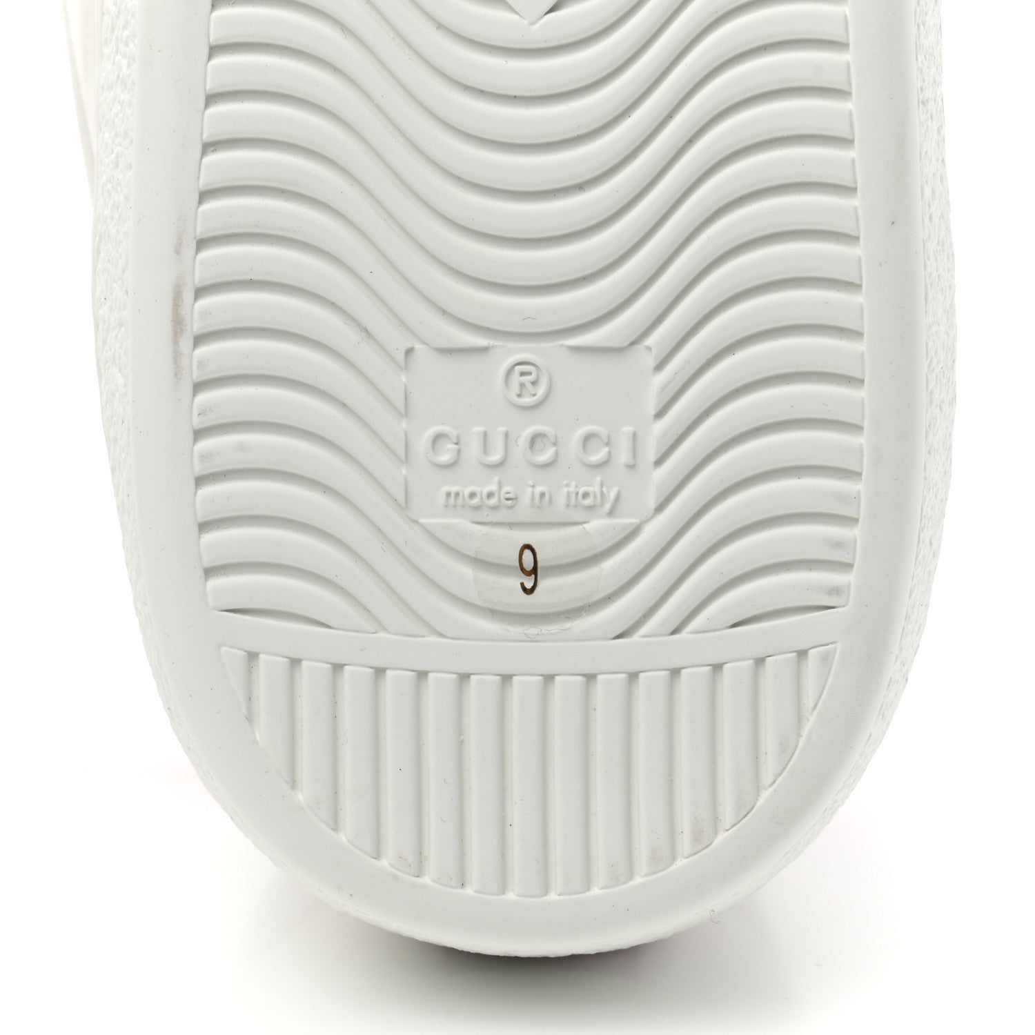 Gucci Calfskin Web Mens Gucci Band Ace Sneakers 9 White 6 of 8