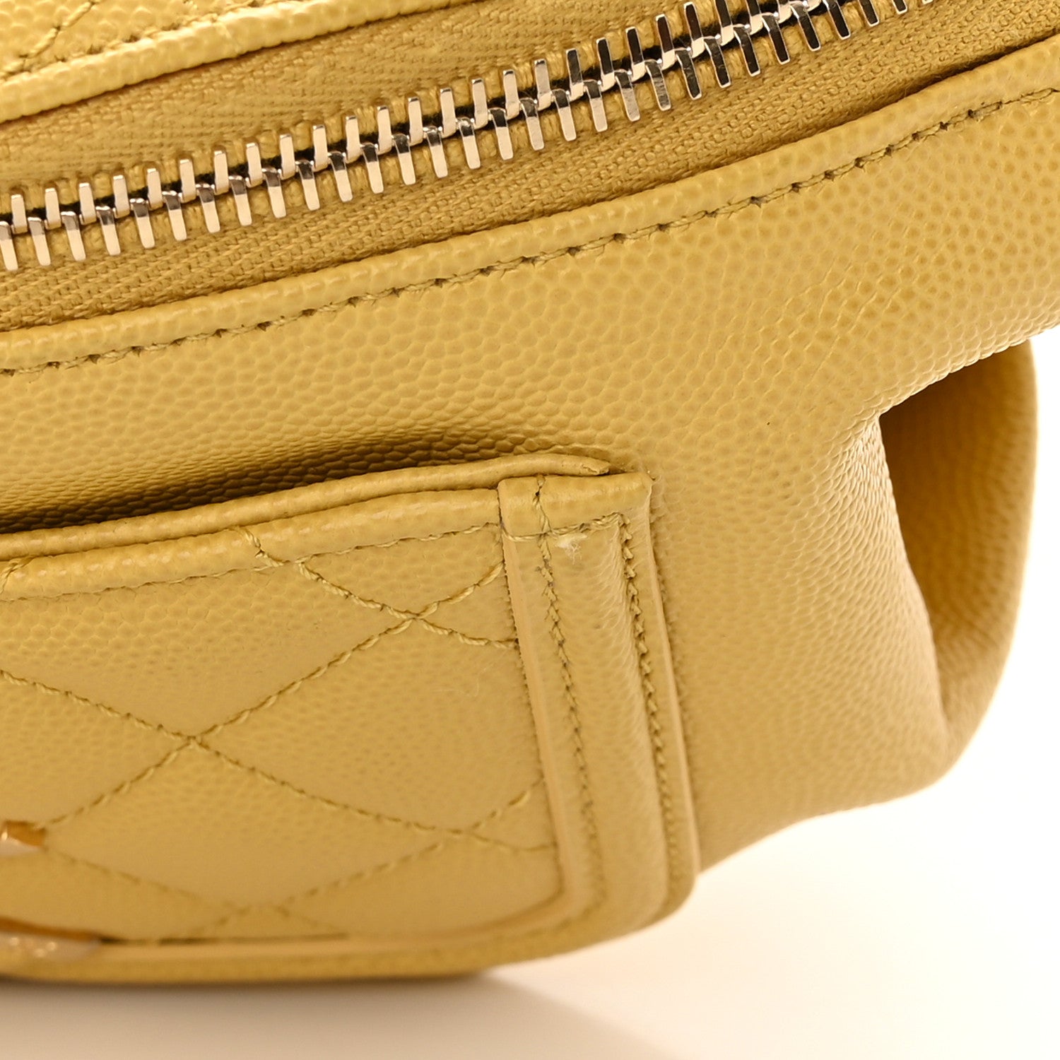 Chanel Caviar Quilted Filigree Waist Bag Yellow 12 of 15