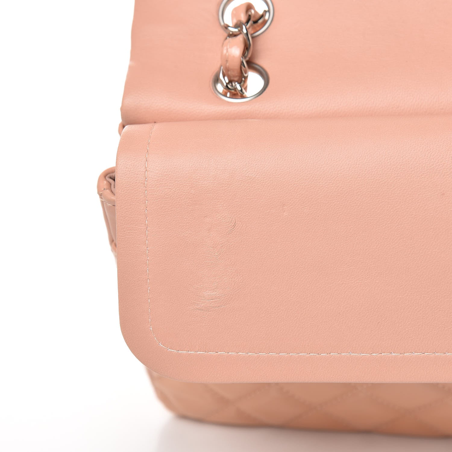 Chanel Patent Quilted Medium Double Flap Light Pink 12 of 18