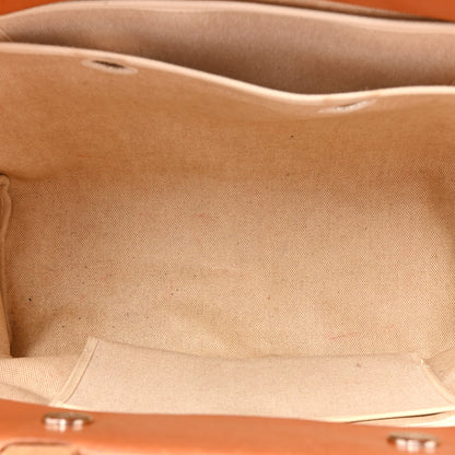 Hermes Toile Vache Hunter Herbag Cabas MM Natural 6 of 22