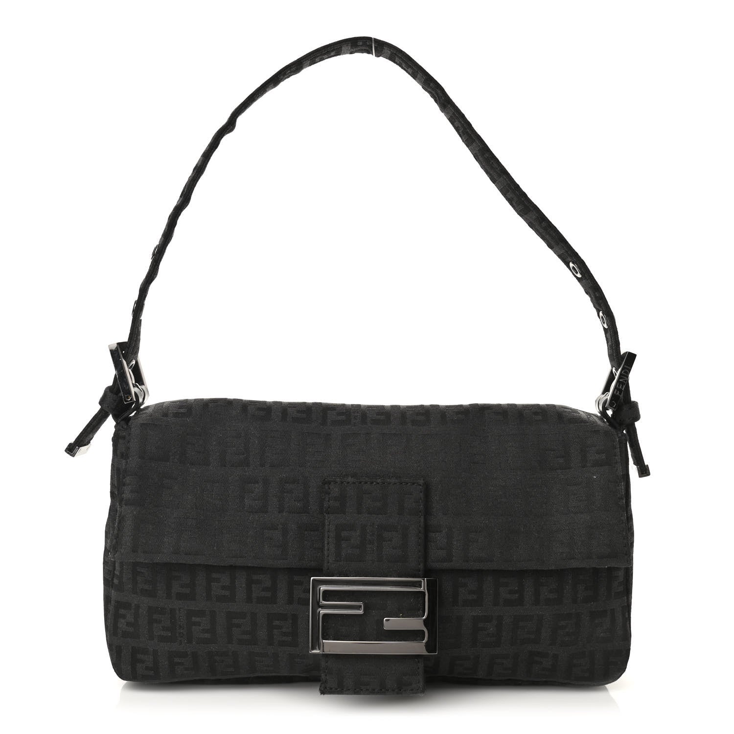Fendi Zucchino Baguette Black 1 of 9