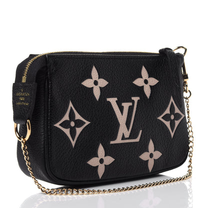 Louis Vuitton Empreinte Monogram Giant Mini Pochette Accessories Black 3 of 10