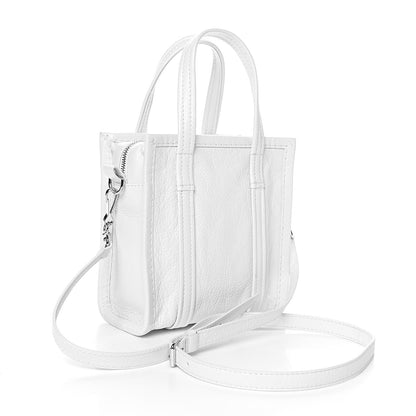 Balenciaga Agneau XXS Bazar Shopper Tote White 3 of 8