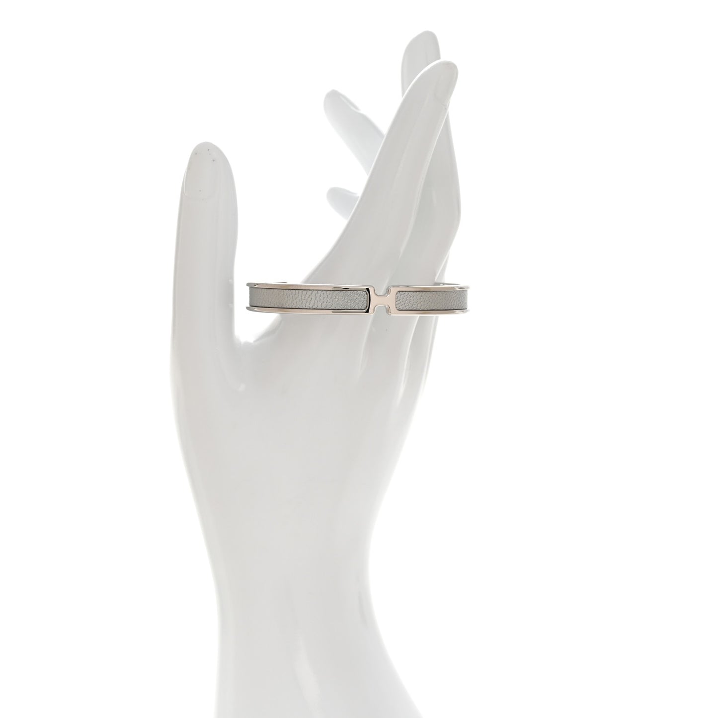 Metallic Chevre Chamkilight Olympe Bracelet T2 Silver
