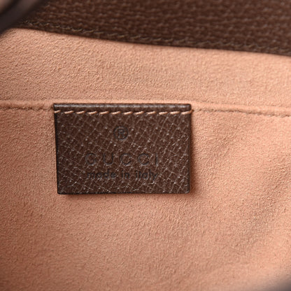 Gucci GG Supreme Monogram Web Small Ophidia Bucket Bag Brown 8 of 11