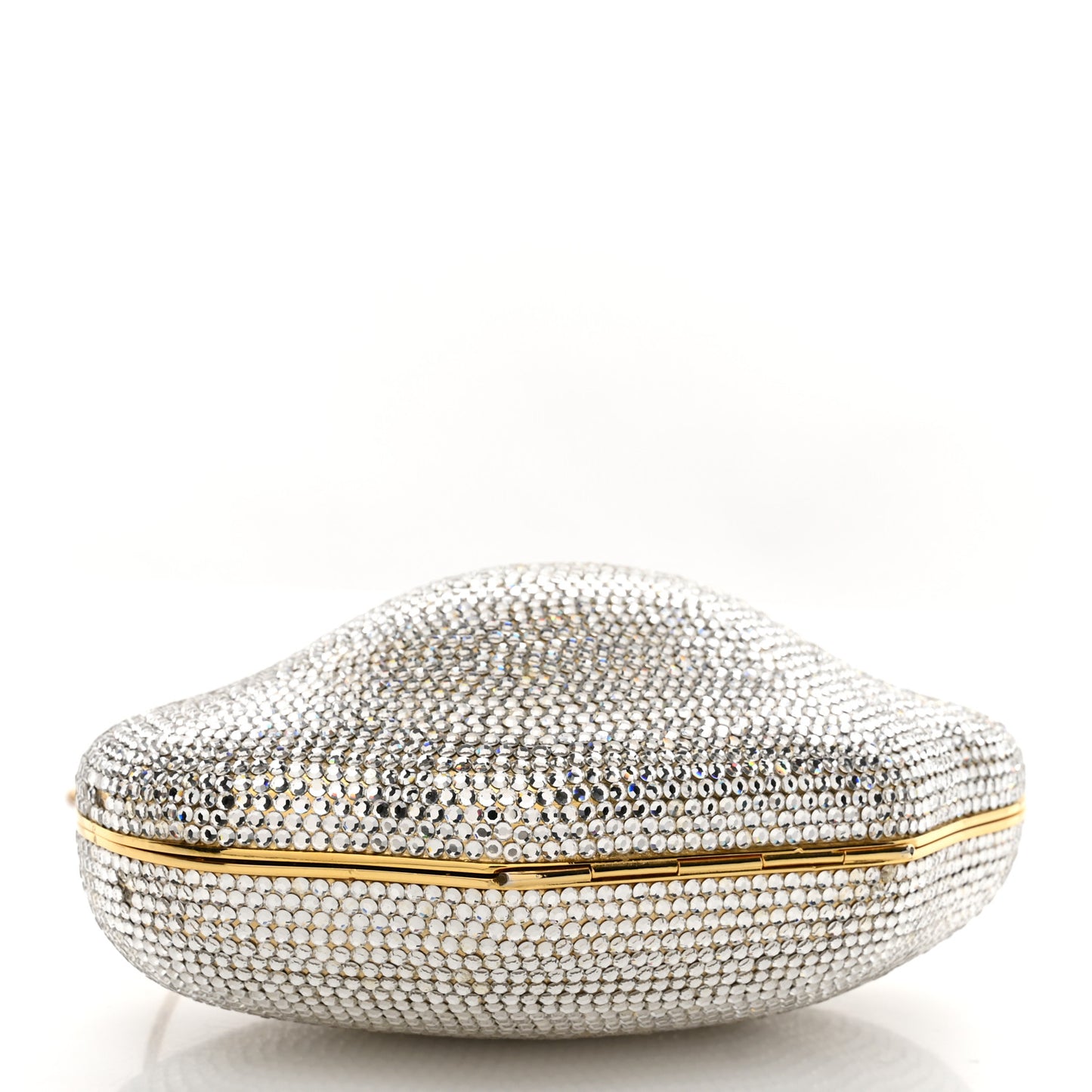 Swarovski Crystal Minaudiere Clutch Silver