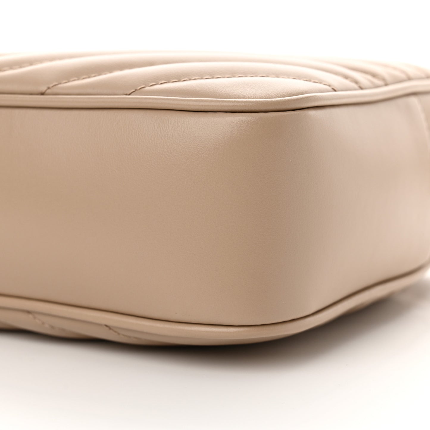 Calfskin Matelasse Monogram Lou Camera Bag Dark Latte