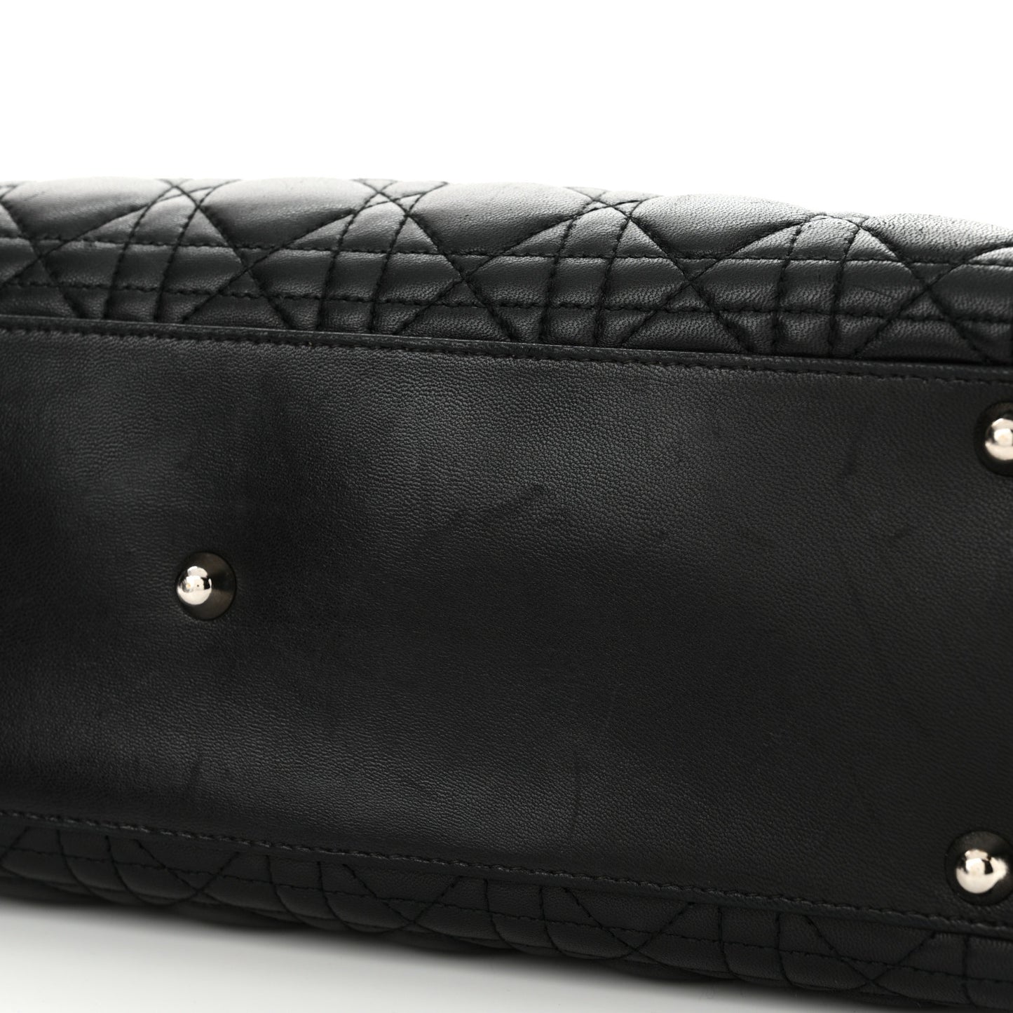 Lambskin Cannage Large Lady Dior Black