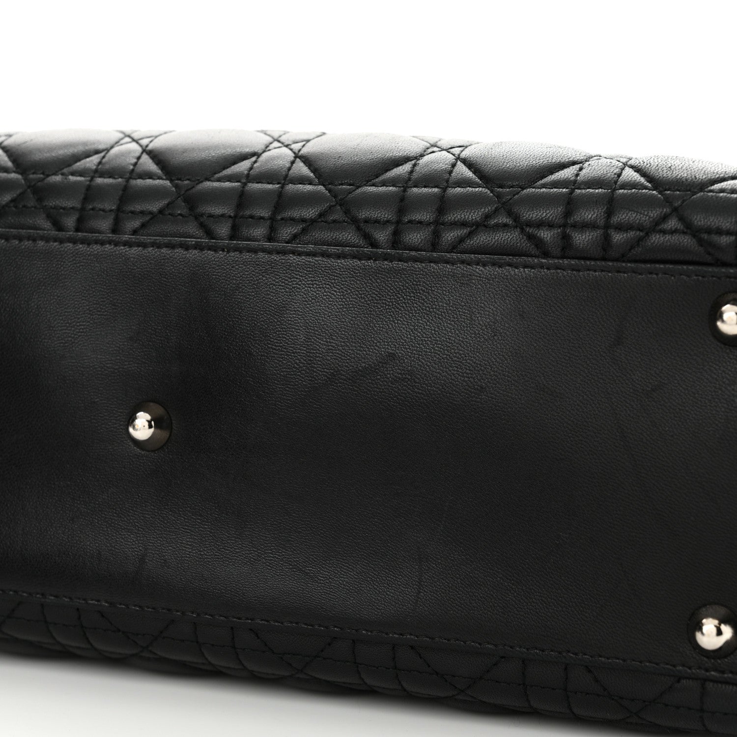 Christian Dior Lambskin Cannage Large Lady Dior Black 15 of 15