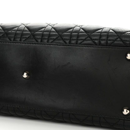 Christian Dior Lambskin Cannage Large Lady Dior Black 15 of 15