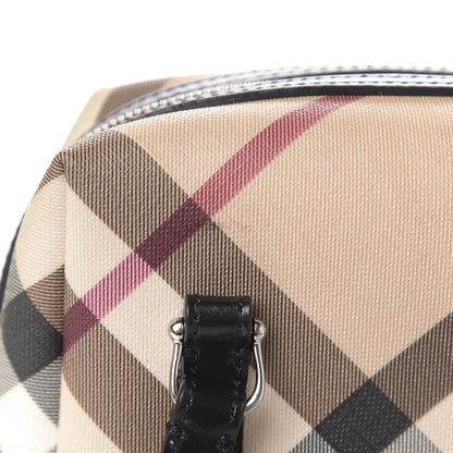 Burberry Patent Trim Nova Check Tote Black 9 of 16