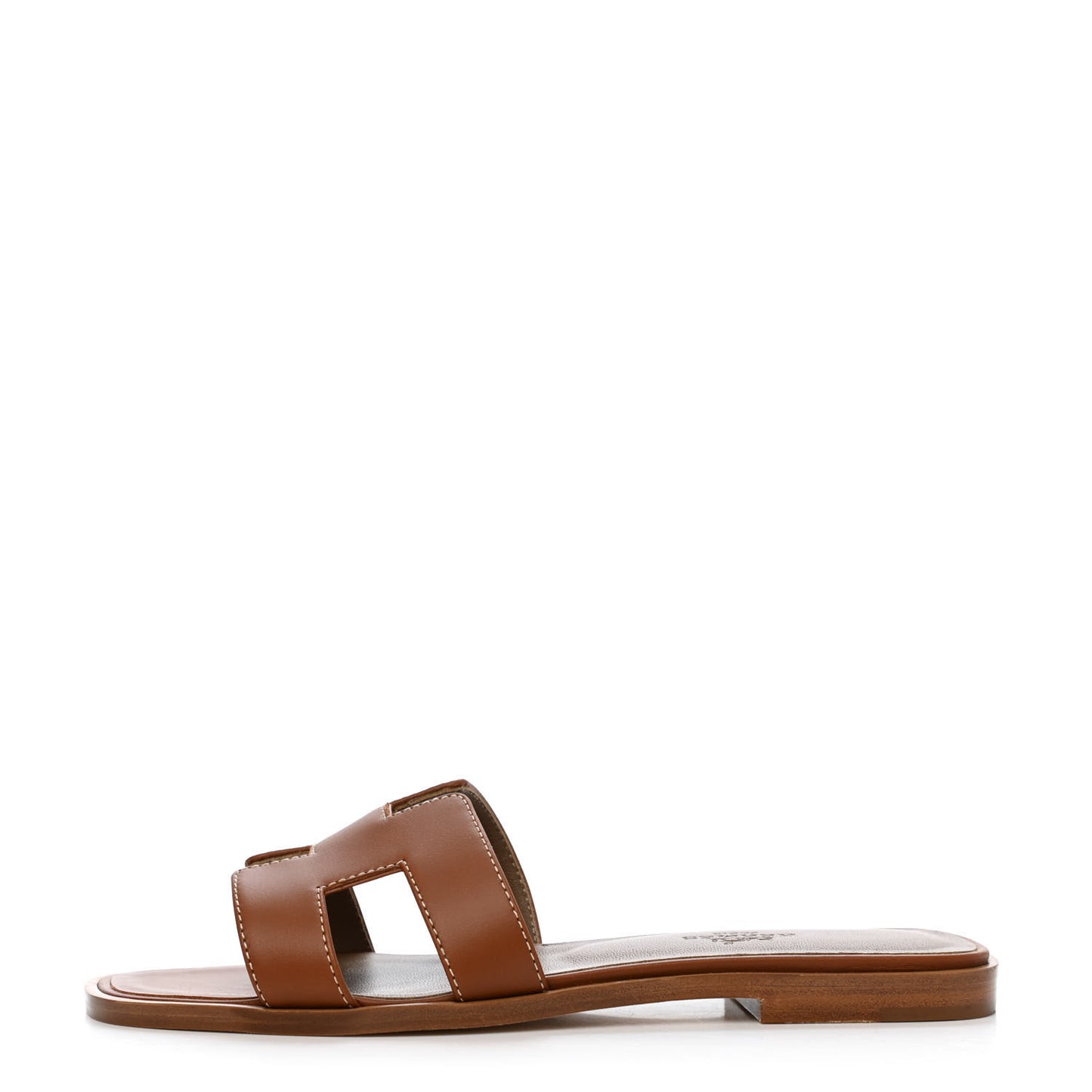 Box Calfskin Oran Sandals 36 Gold