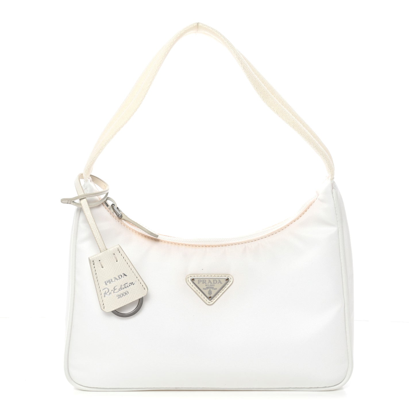Tessuto Nylon Mini Re-Edition 2000 Bag White