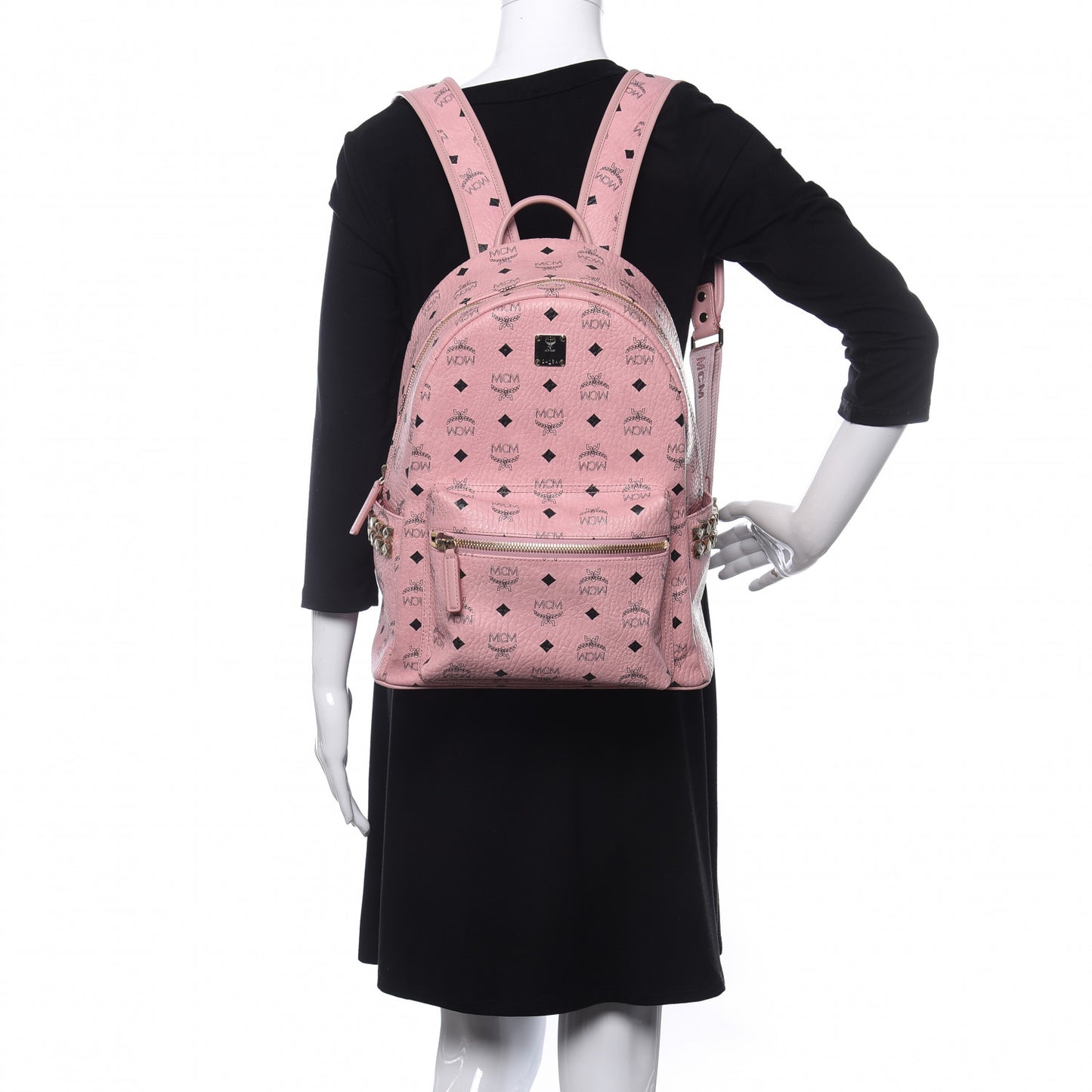 Visetos Small Side Stud Stark Backpack Soft Pink