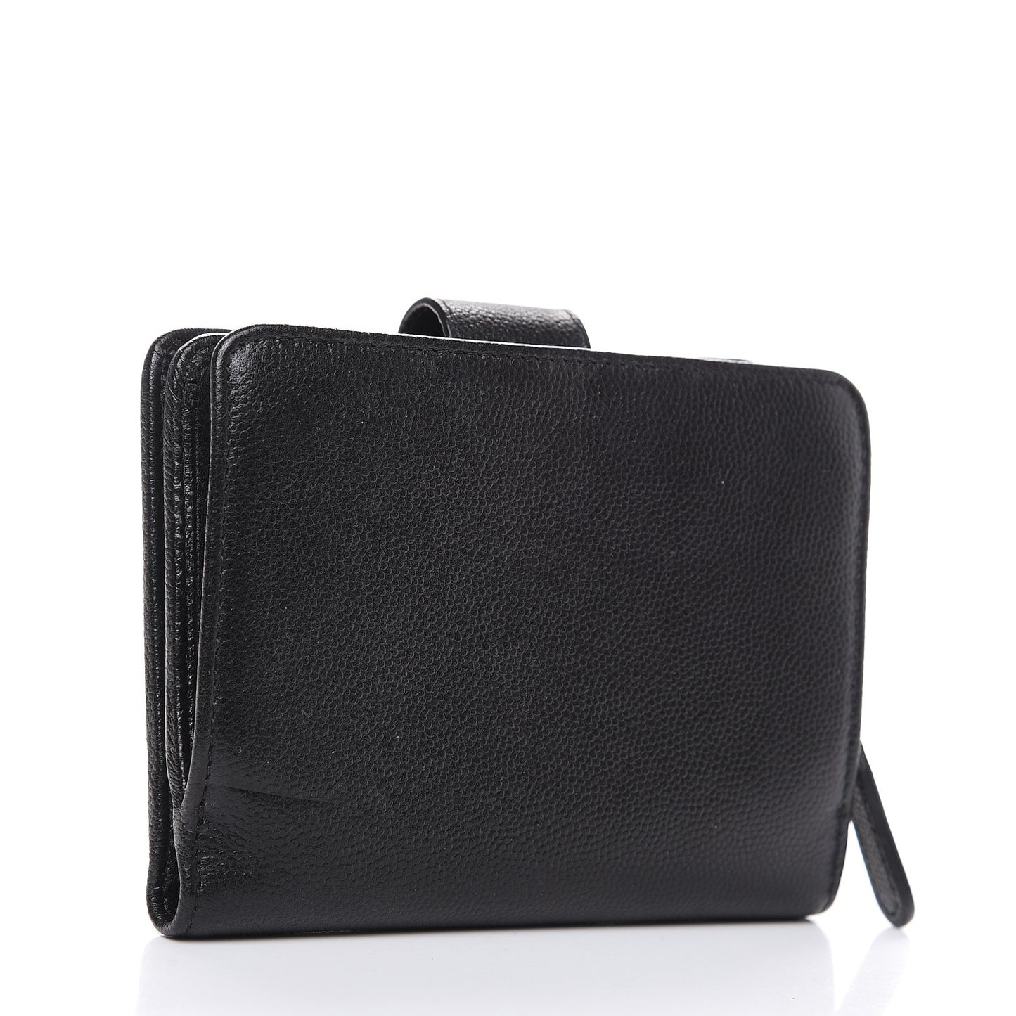 Caviar Sevruga French Compact Wallet Black