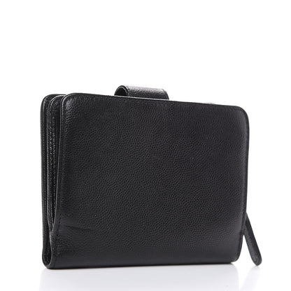 Chanel Caviar Sevruga French Compact Wallet Black 2 of 9