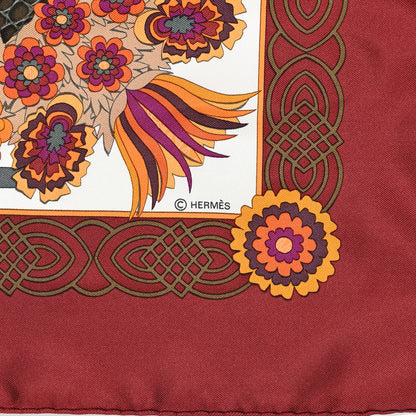 Hermes Silk Decoupages Scarf 90 4 of 5
