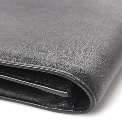 Saint Laurent Calfskin Monogram Large Belle De Jour Clutch Black 18 of 21
