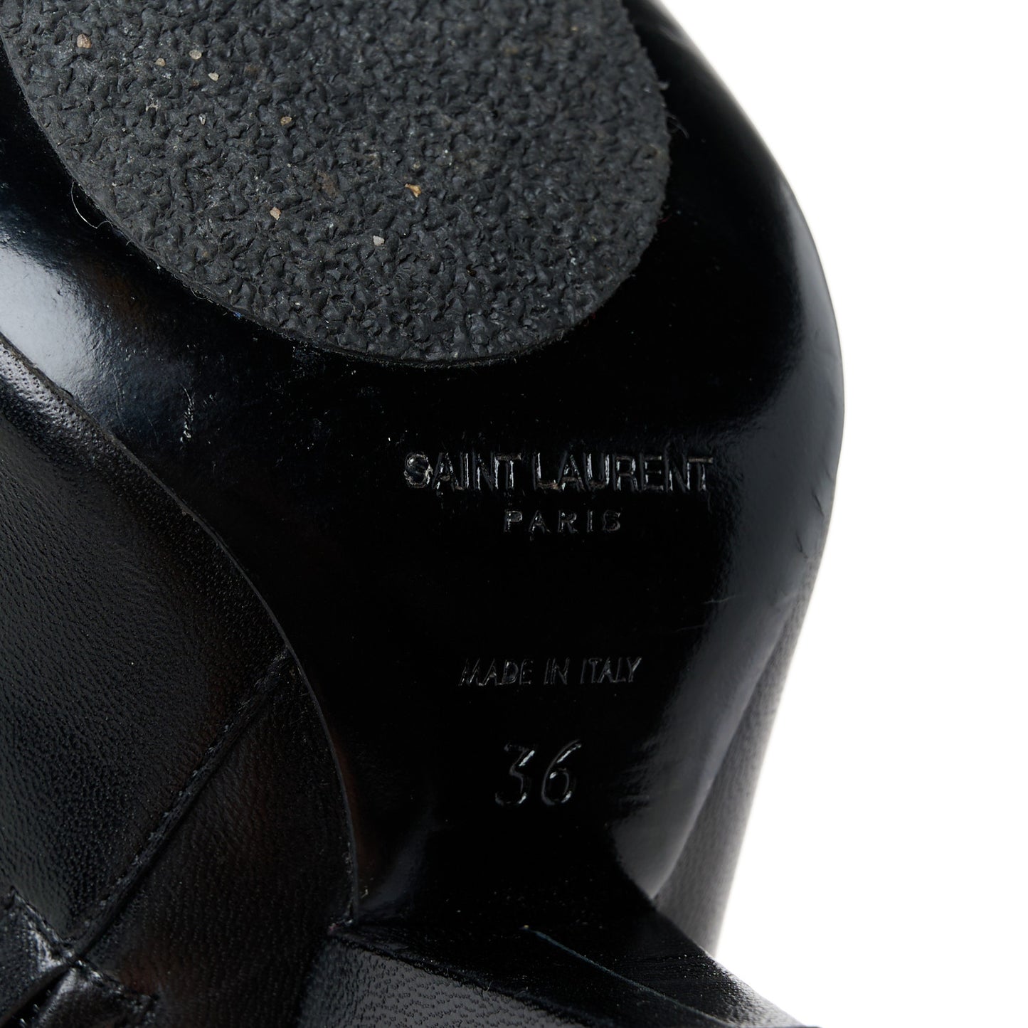 Lambskin Niki 105 Pin Booties 36 Black