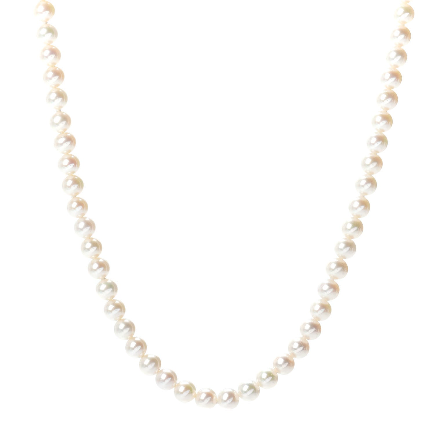 Tiffany Sterling Silver Freshwater Pearl 5-6mm Ziegfeld Necklace 1 of 4