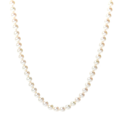 Tiffany Sterling Silver Freshwater Pearl 5-6mm Ziegfeld Necklace 1 of 4