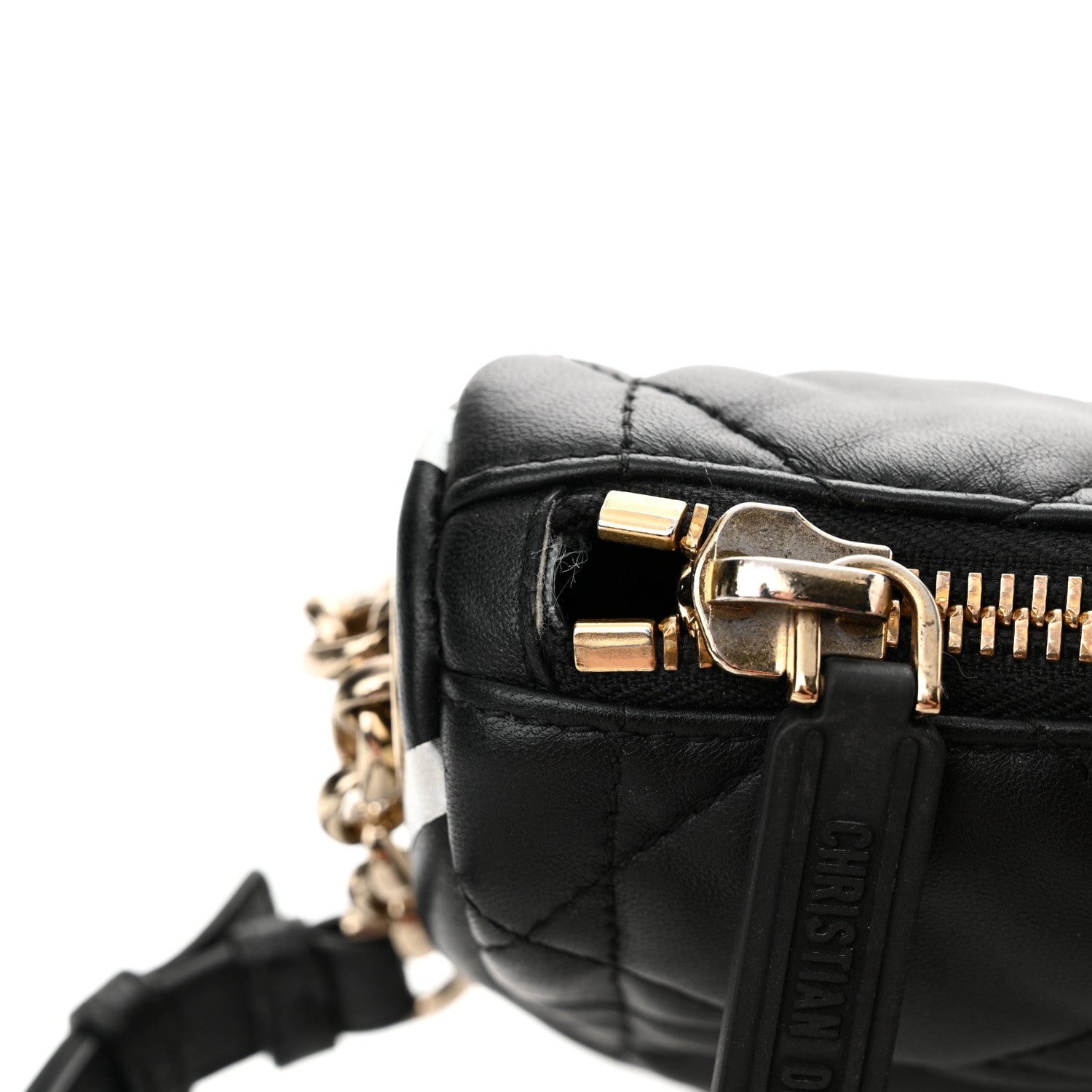 Christian Dior Lambskin Cannage Small Dior Vibe Hobo Bag Black 11 of 11