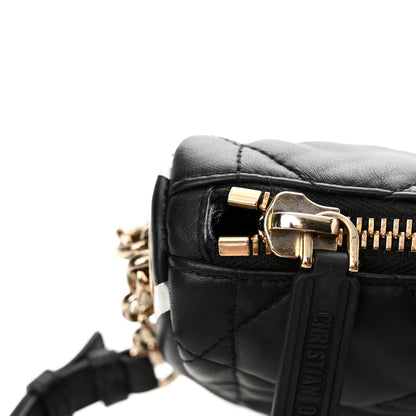 Christian Dior Lambskin Cannage Small Dior Vibe Hobo Bag Black 11 of 11