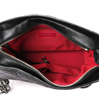 Chanel Aged Calfskin Quilted Medium Gabrielle Hobo Black 5 of 10
