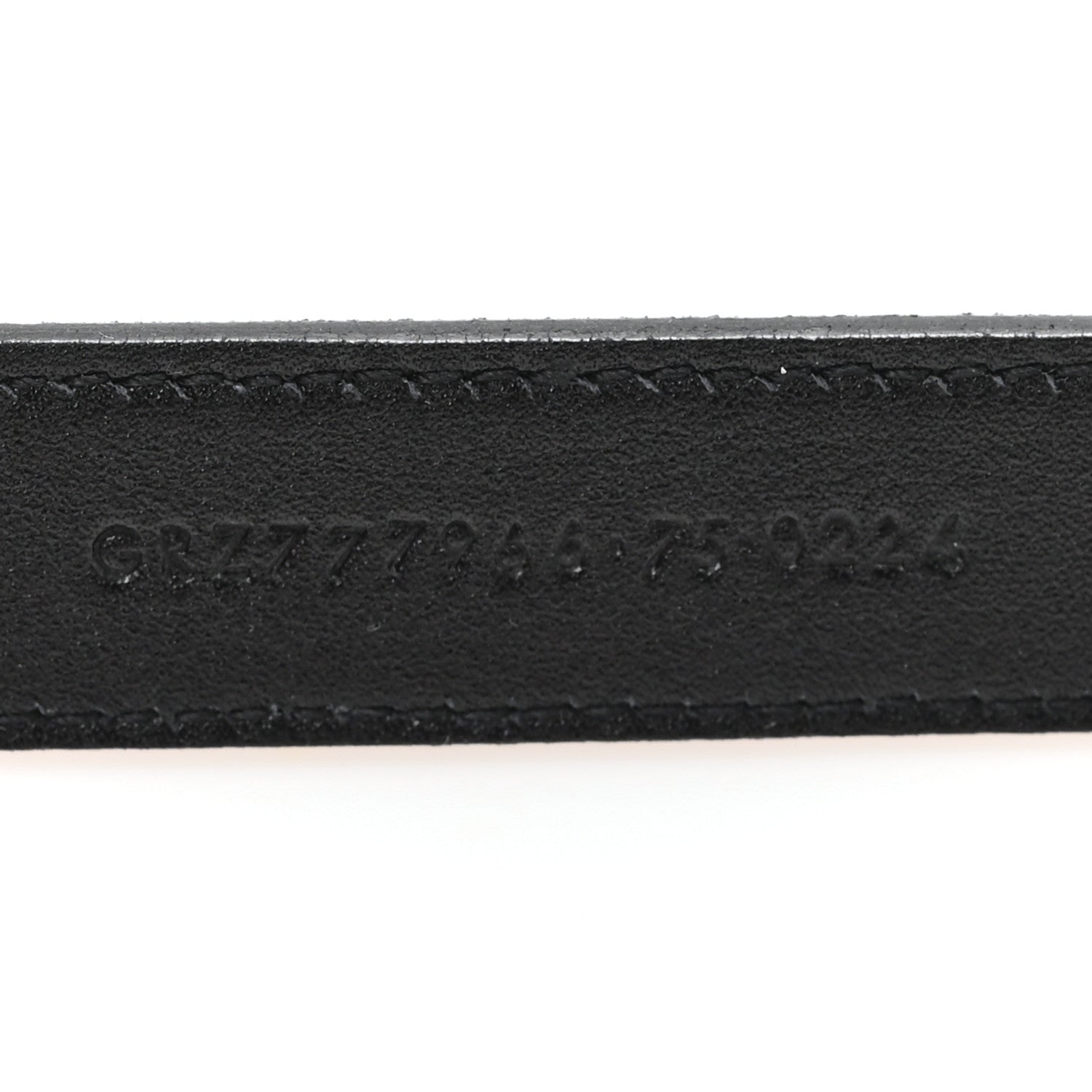 Saint Laurent Grained Lambskin La 66 Thin Belt 75 30 Black 4 of 5