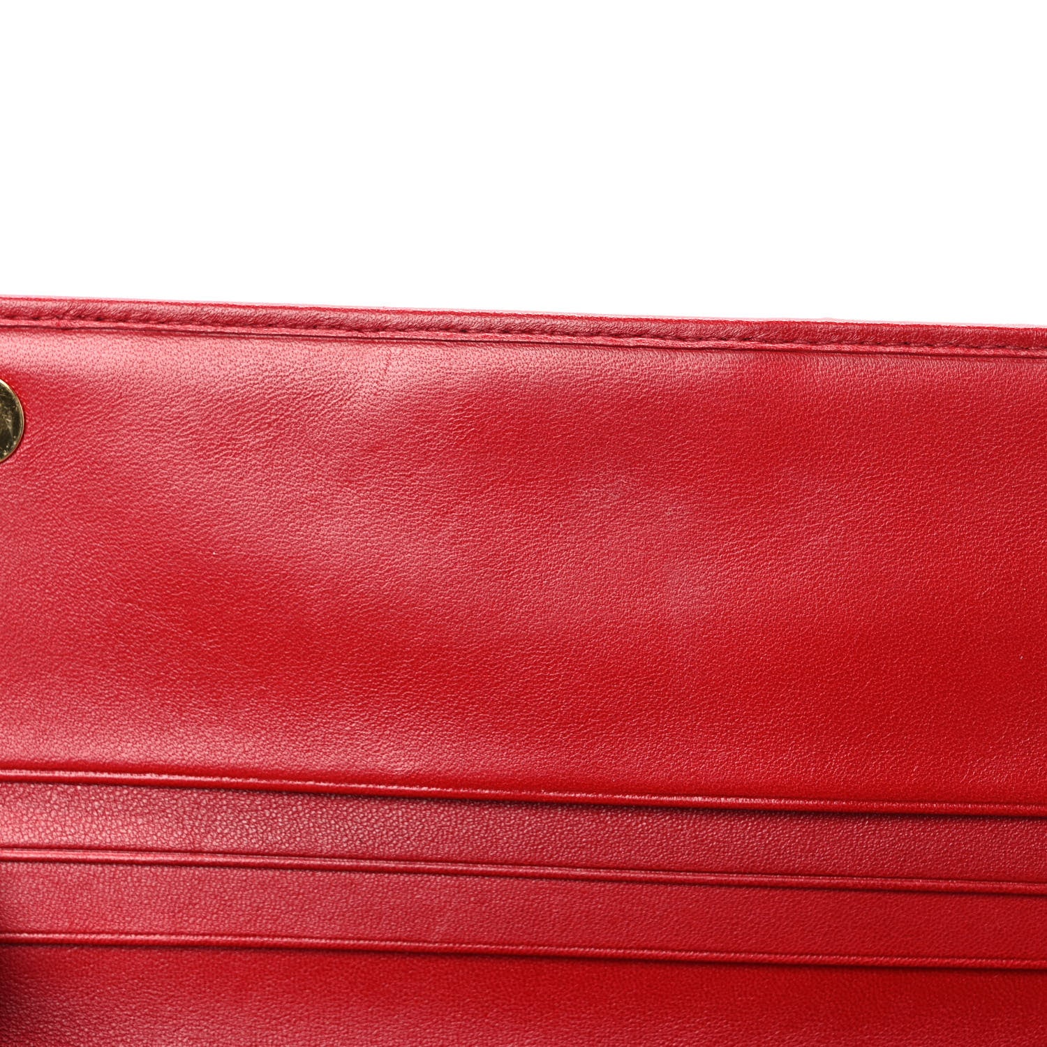 Miu Miu Nappa Matelasse Wallet On Chain Fuoco 9 of 10