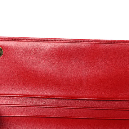Miu Miu Nappa Matelasse Wallet On Chain Fuoco 9 of 10
