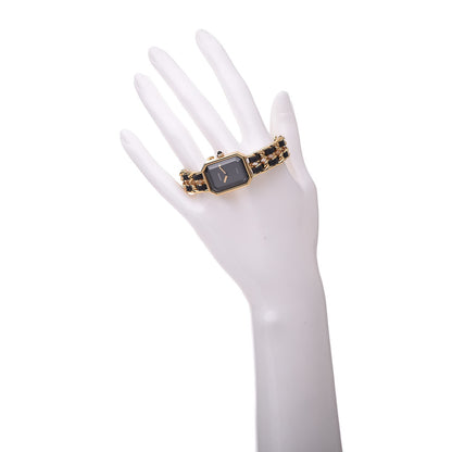 Chanel Stainless Steel Lambskin 20mm Chain Premiere Quartz Watch Gold M 2 of 6